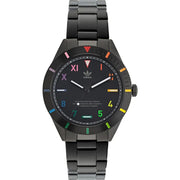 Adidas Black Stainless Steel Stainless Steel Watch