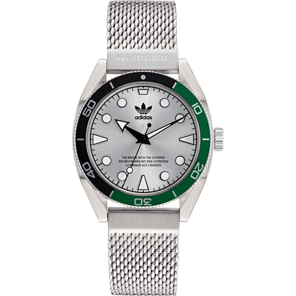 Adidas Gray Stainless Steel Stainless Steel Watch