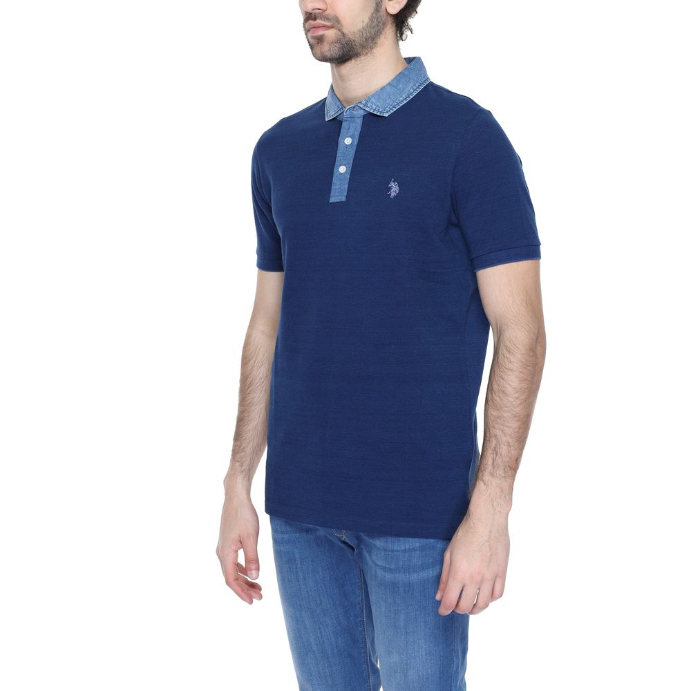 U.S. POLO ASSN. Blue Cotton Polo Shirt