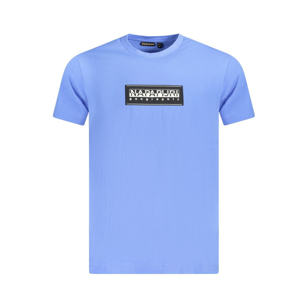 Napapijri Blue Cotton Men TShirt
