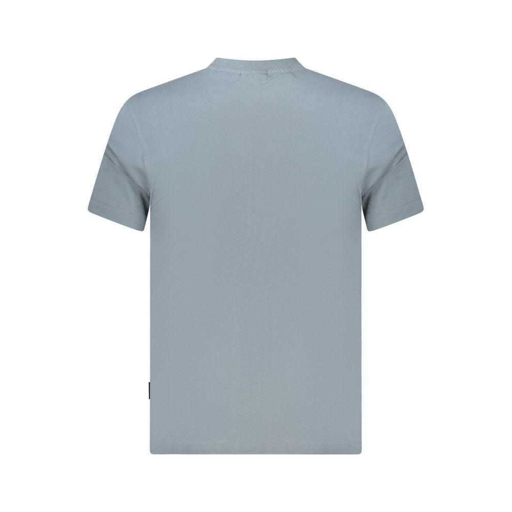 Napapijri Gray Cotton Men T-Shirt