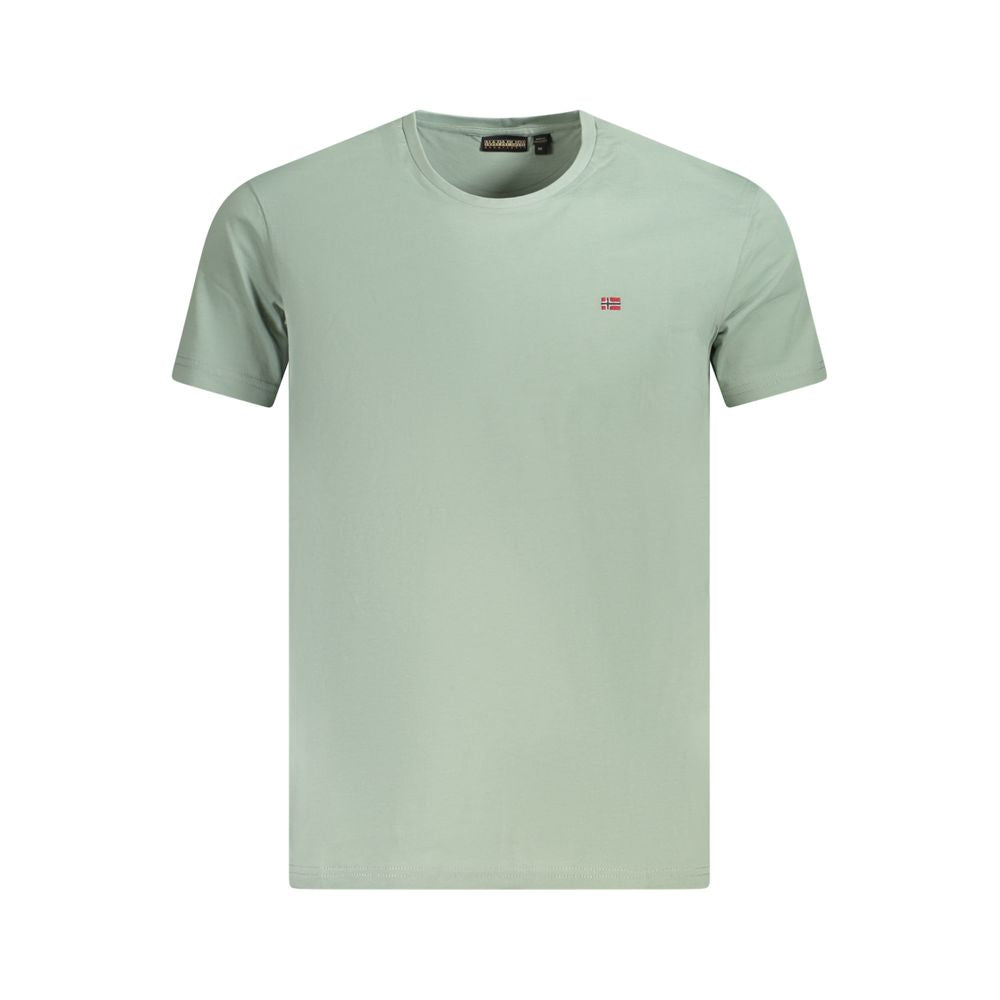 Napapijri Green Cotton Men T-Shirt