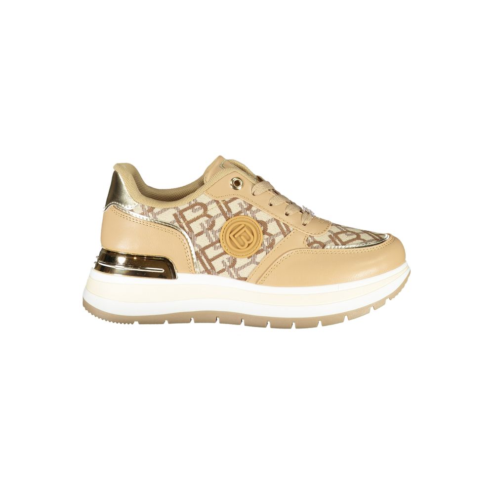 Laura Biagiotti Beige Polyester Women Sneaker
