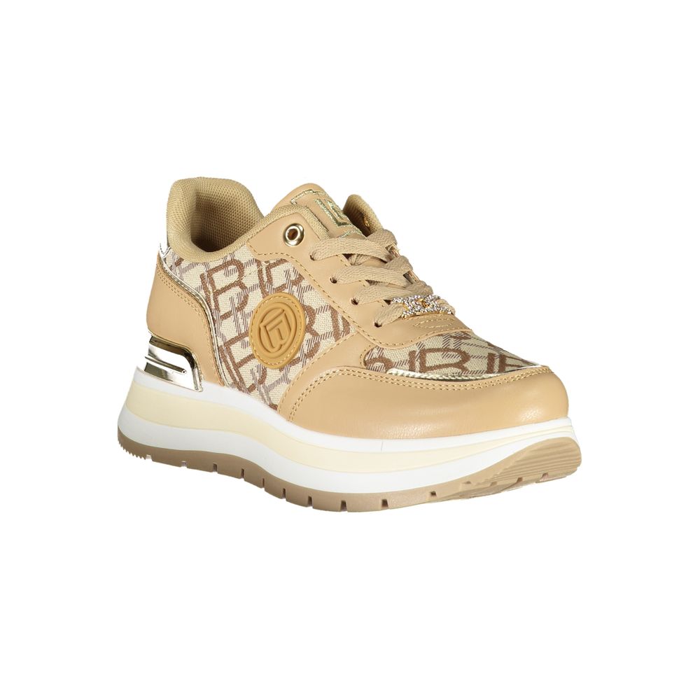Laura Biagiotti Beige Polyester Women Sneaker