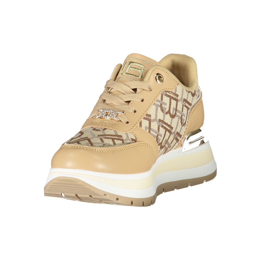Laura Biagiotti Beige Polyester Women Sneaker