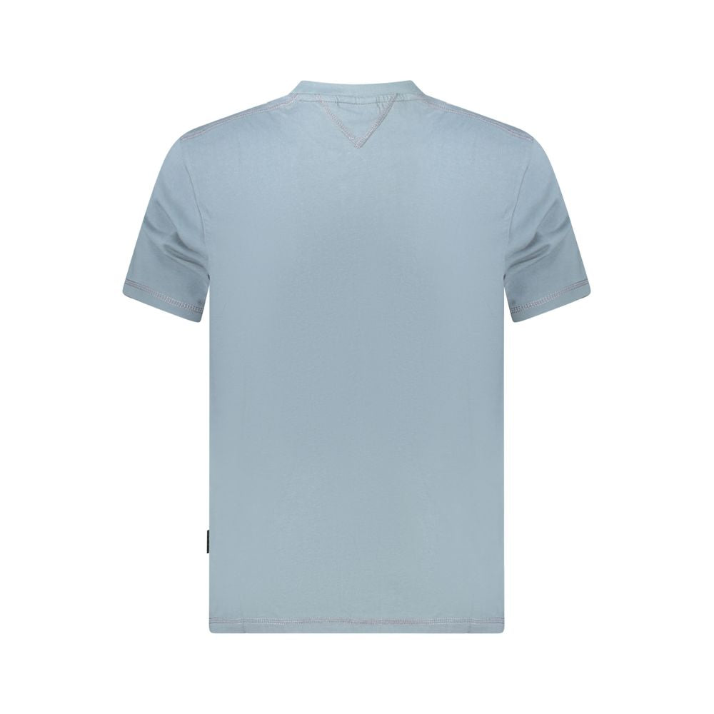 Napapijri Gray Cotton Men T-Shirt