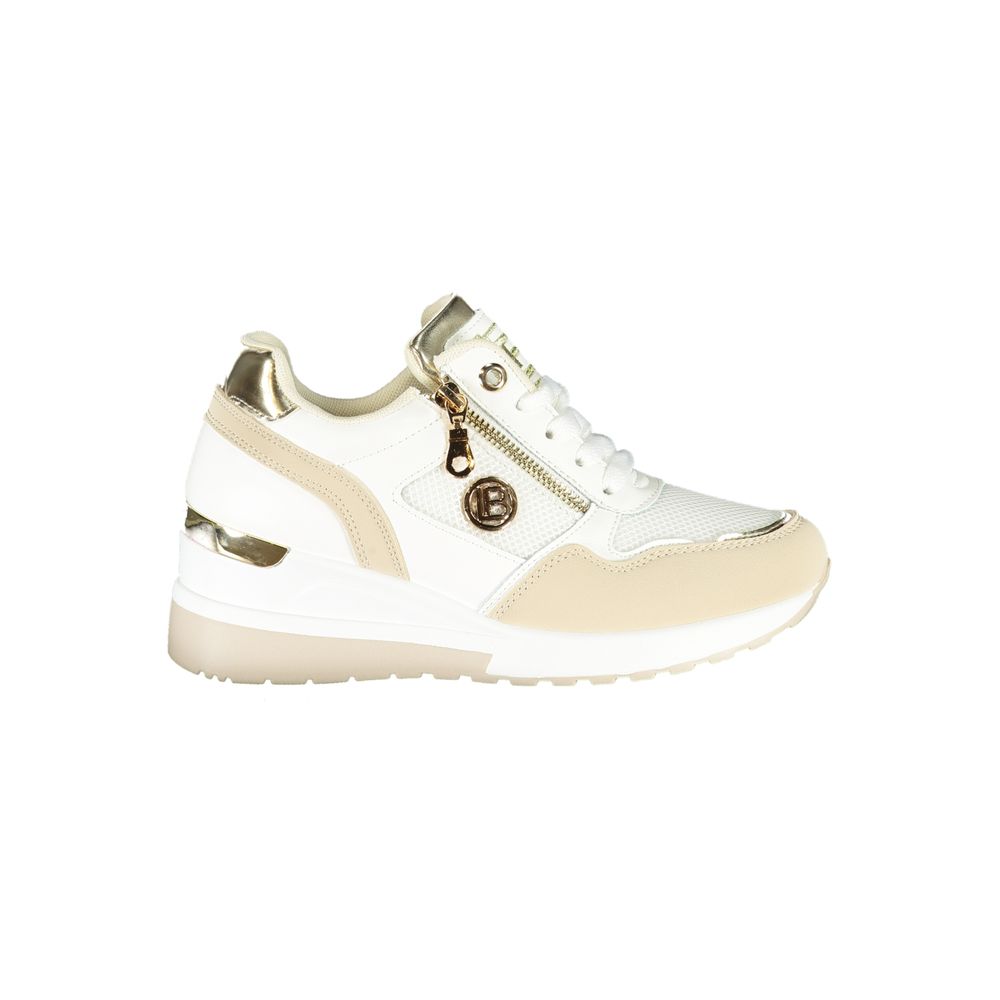Laura Biagiotti Beige Polyester Women Sneaker