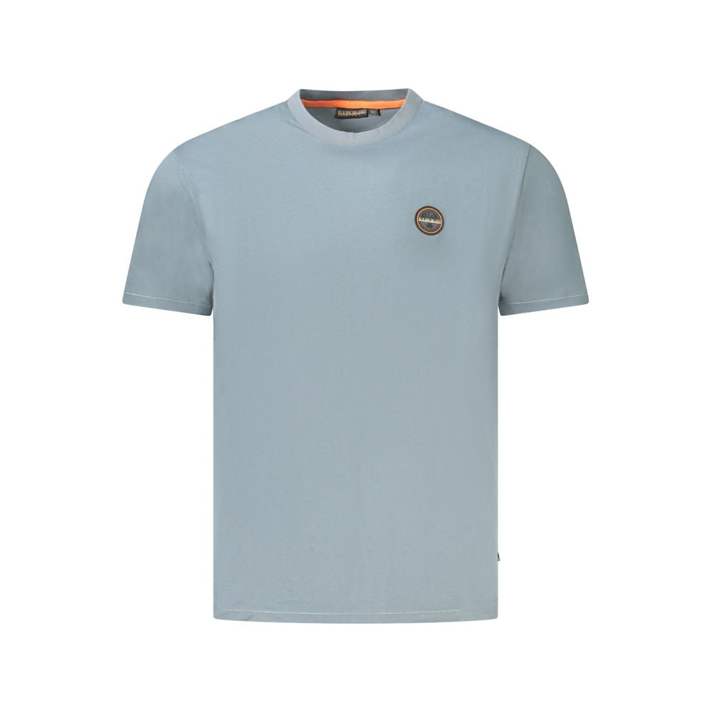 Napapijri Gray Cotton Men T-Shirt