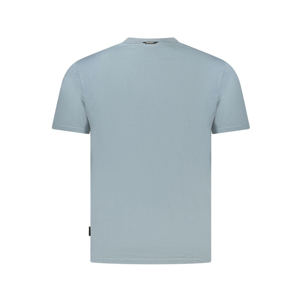 Napapijri Gray Cotton Men T-Shirt