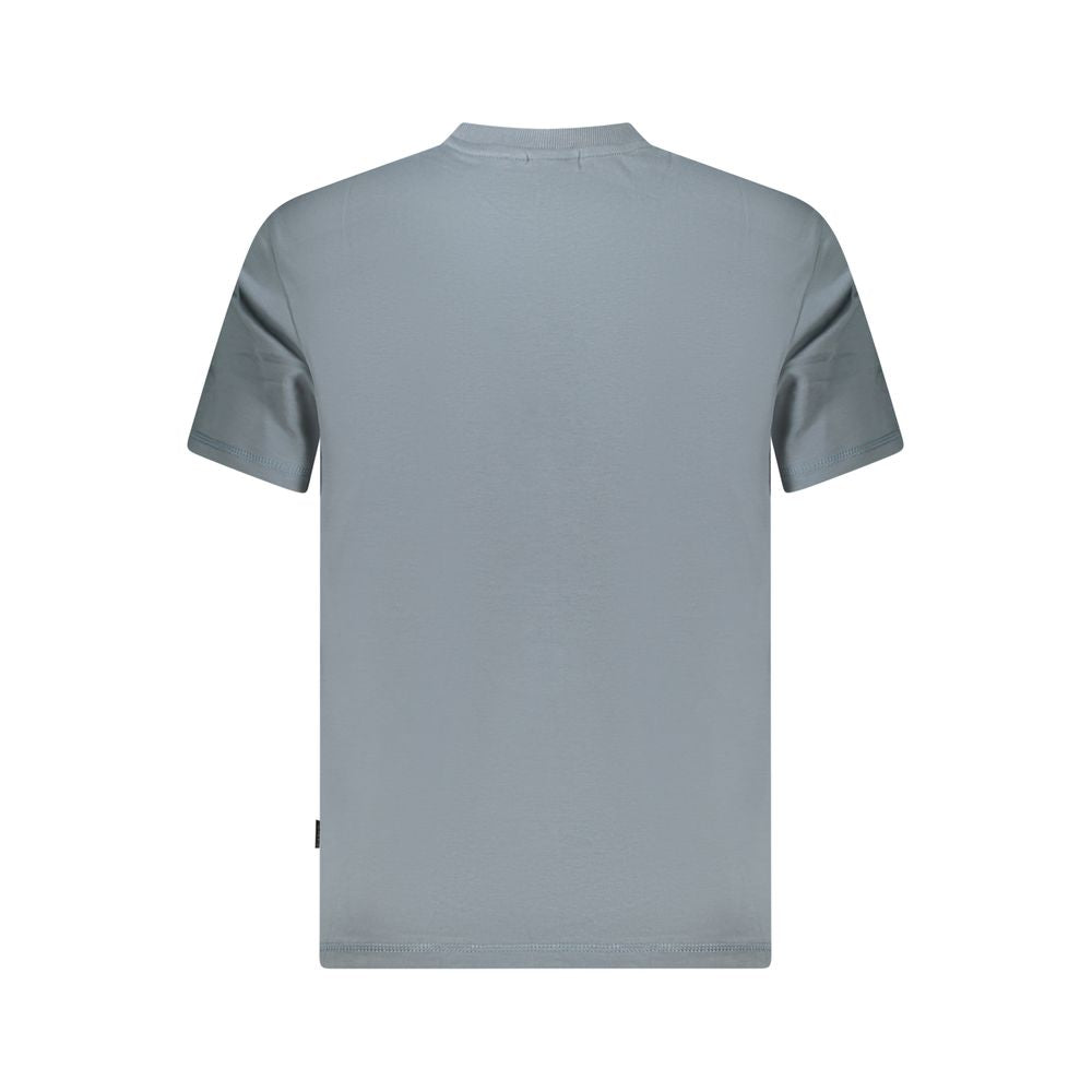 Napapijri Gray Cotton Men T-Shirt