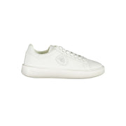 Blauer White Leather Men Sneaker
