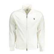 U.S. POLO ASSN. White Cotton Men Sweater
