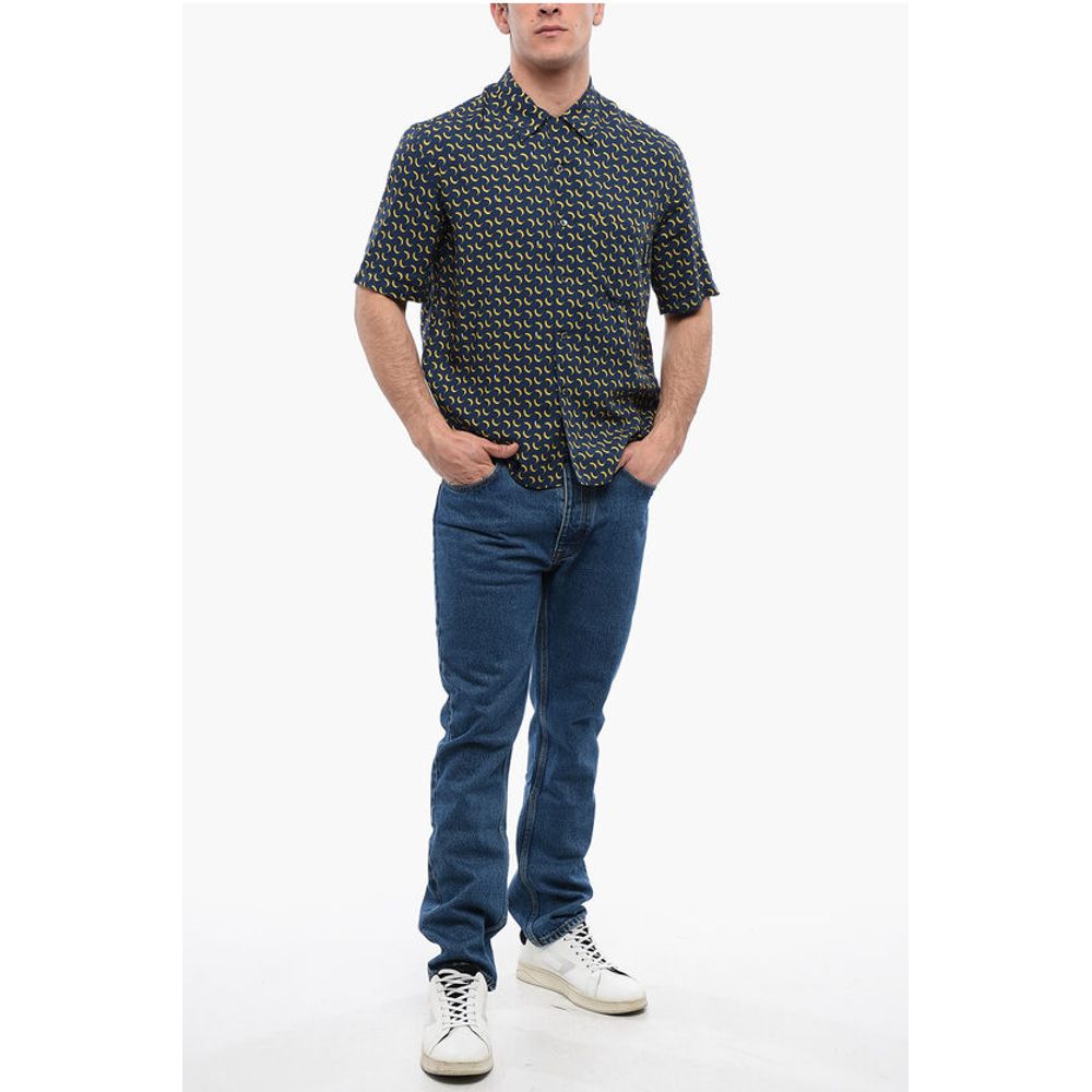 Palm Angels Breast-pocketed BANANA Bowling Shirt