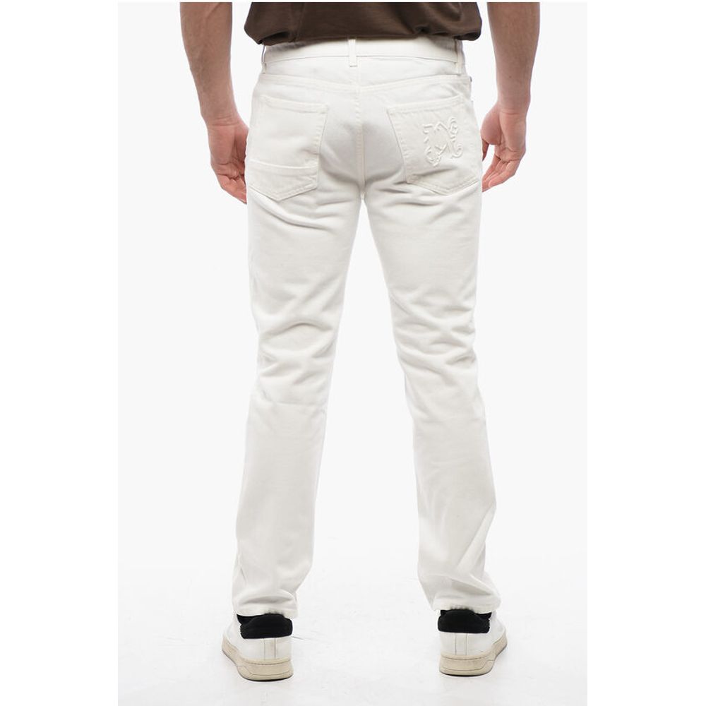 Palm Angels 5-Pocketed Slim Fit Denims with Belt Loops 18cm