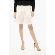 Woolrich Double Pleated Shorts with Belt Loops