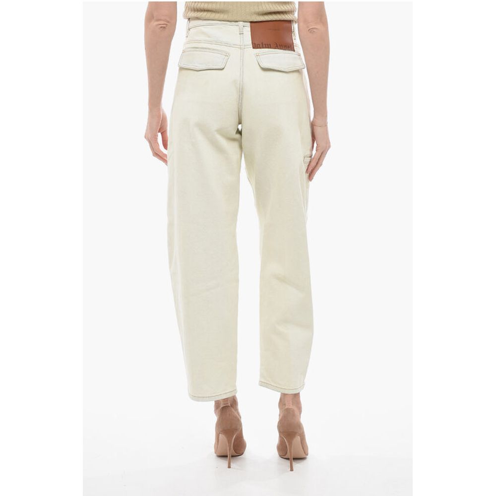 Palm Angels Bleached Wash Straight Fit Jeans