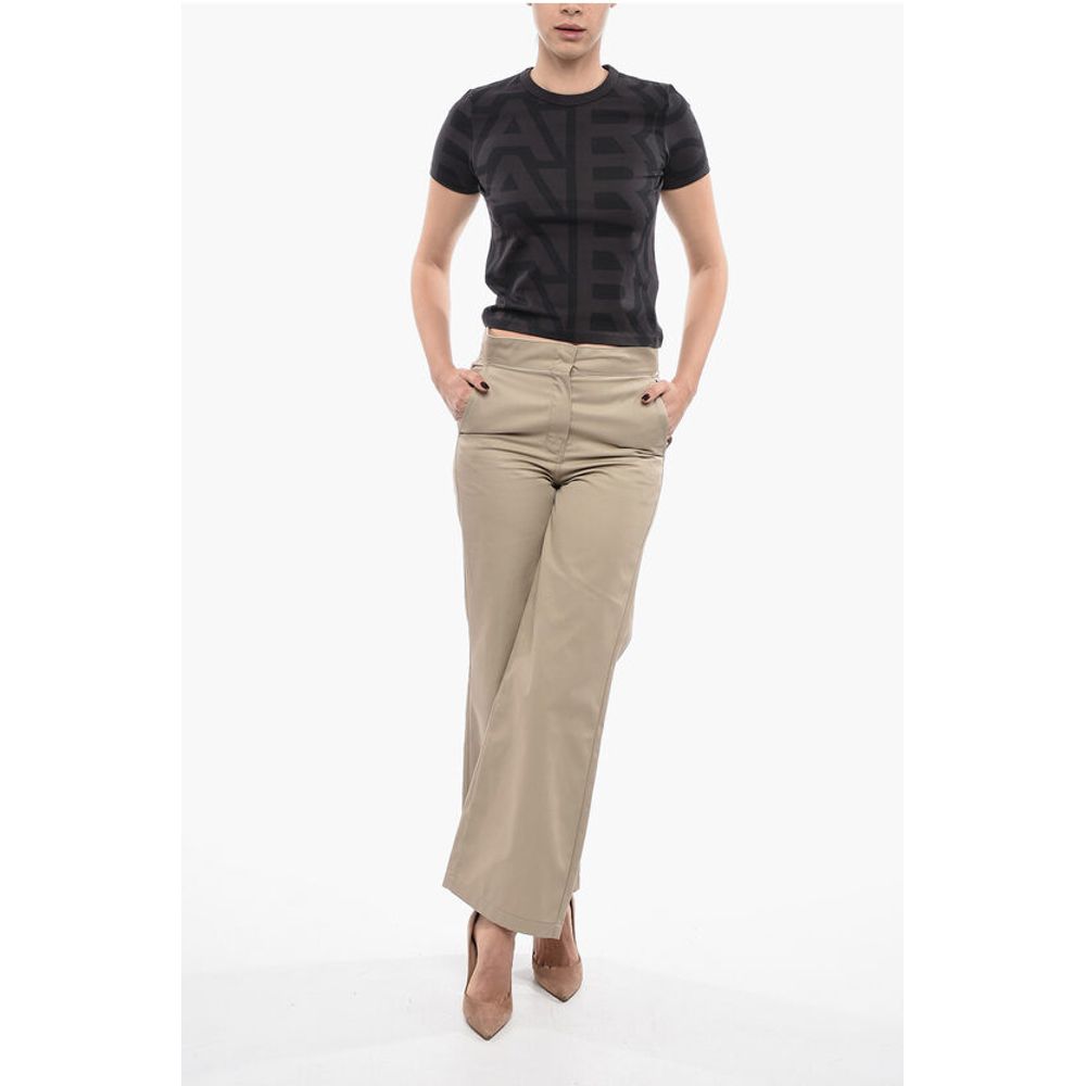 Palm Angels High-Waisted Straight-Fit Pants