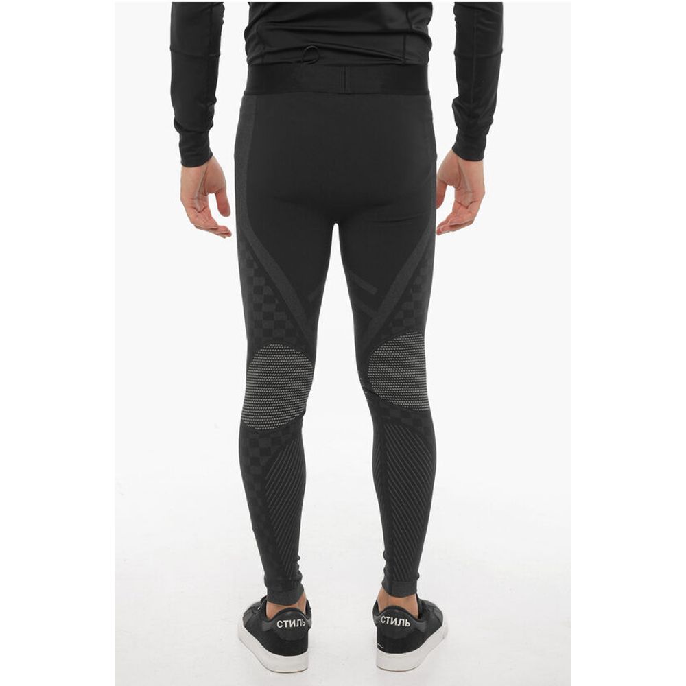 Palm Angels Stretch Fabric Active Leggings