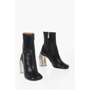 Off-White Leather SPRING Booties Statement Heel 11 cm