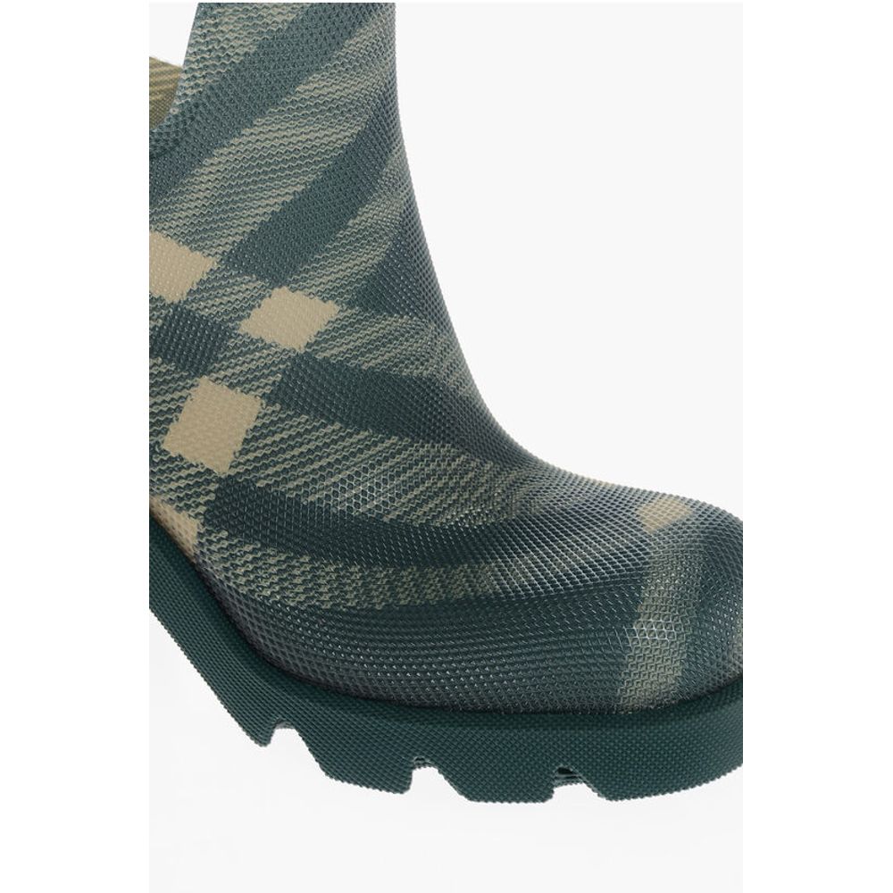 Burberry Tartan Patterned Rubber Booties 8cm