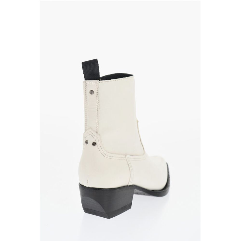 Golden Goose Leather Western Boots with Point Toe 5,5cm