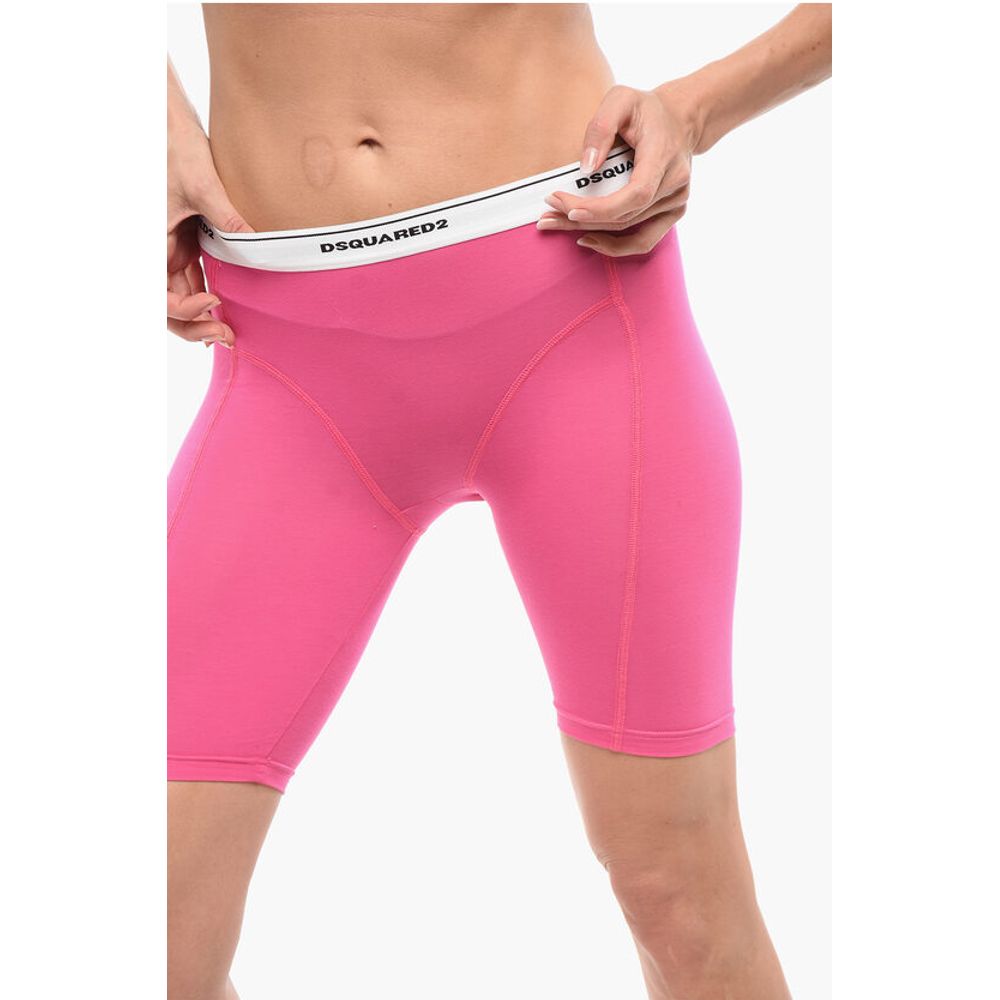 Dsquared² Underwear Cotton Blend Biker Leggings