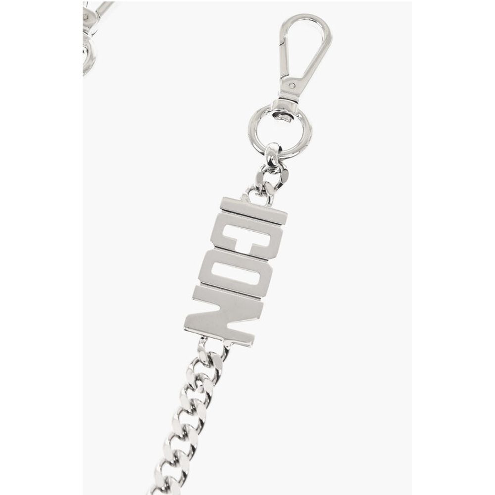 Dsquared² Silver-Tone Metal BE ICON Pant's Chain