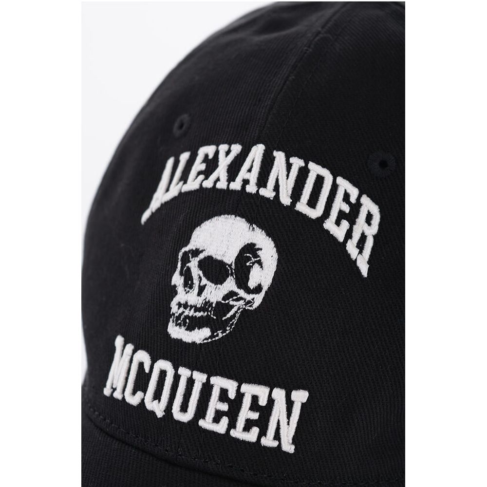 Alexander McQueen Cotton Cap with Embossed Logo
