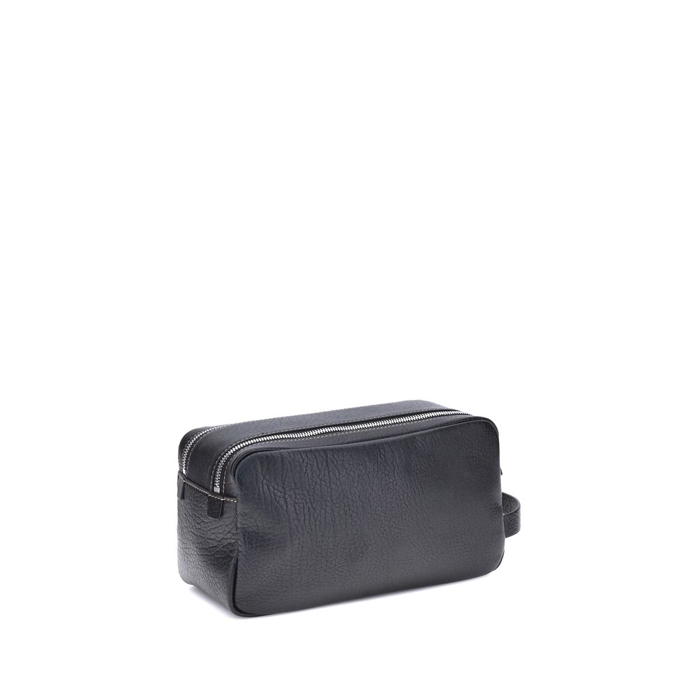 Brunello Cucinelli Pebbled leather Beauty Case