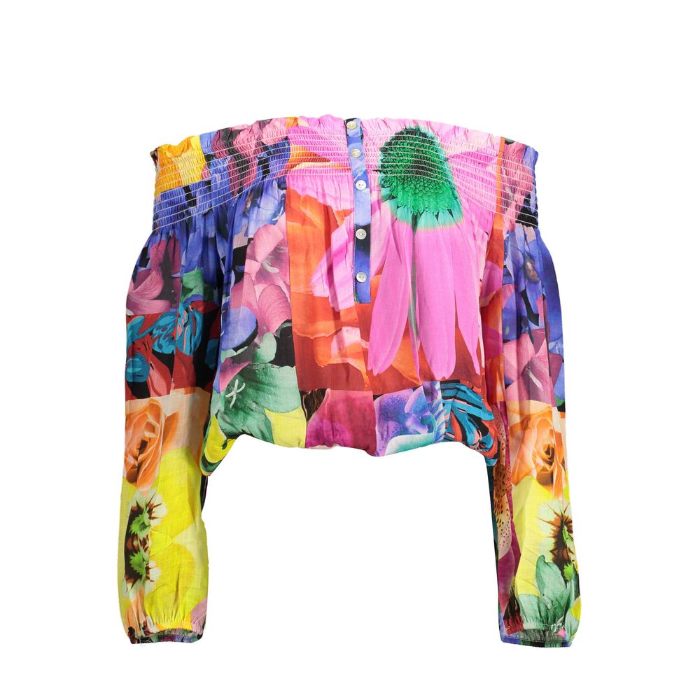Desigual Pink Viscose Tops & T-Shirt
