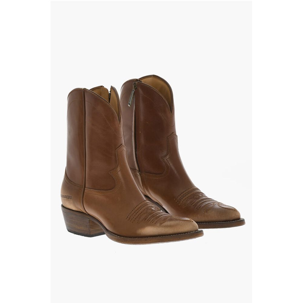 Dsquared² Leather VINTAGE Texan Boots