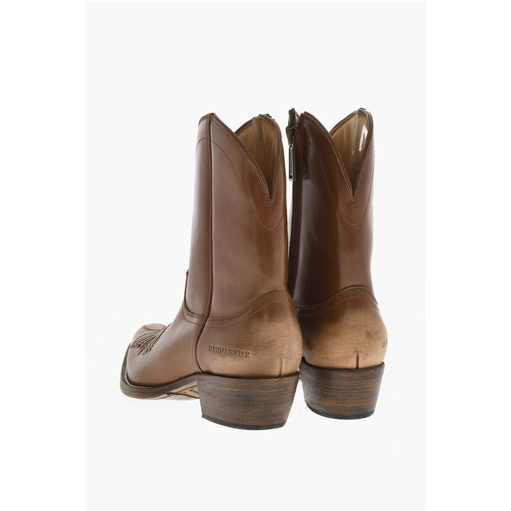 Dsquared² Leather VINTAGE Texan Boots
