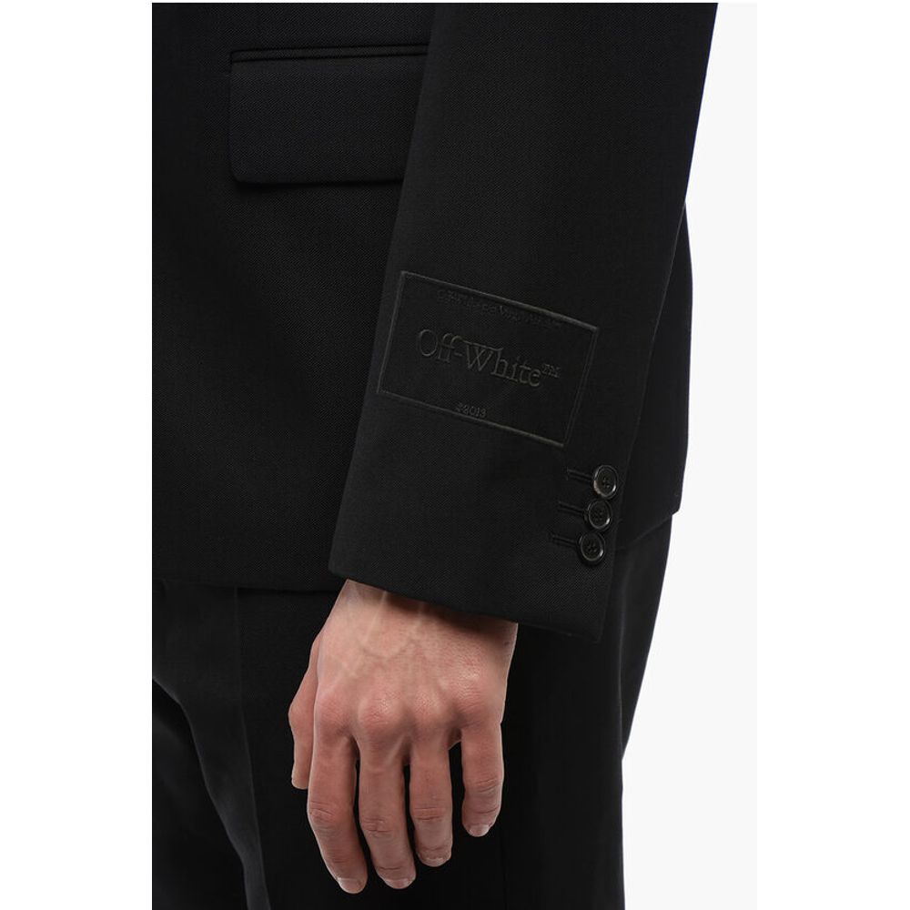 Off-White FOR EVER Single-breasted STRAP Blazer with Flap Pockets