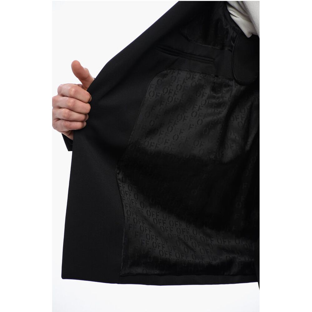 Off-White FOR EVER Single-breasted STRAP Blazer with Flap Pockets