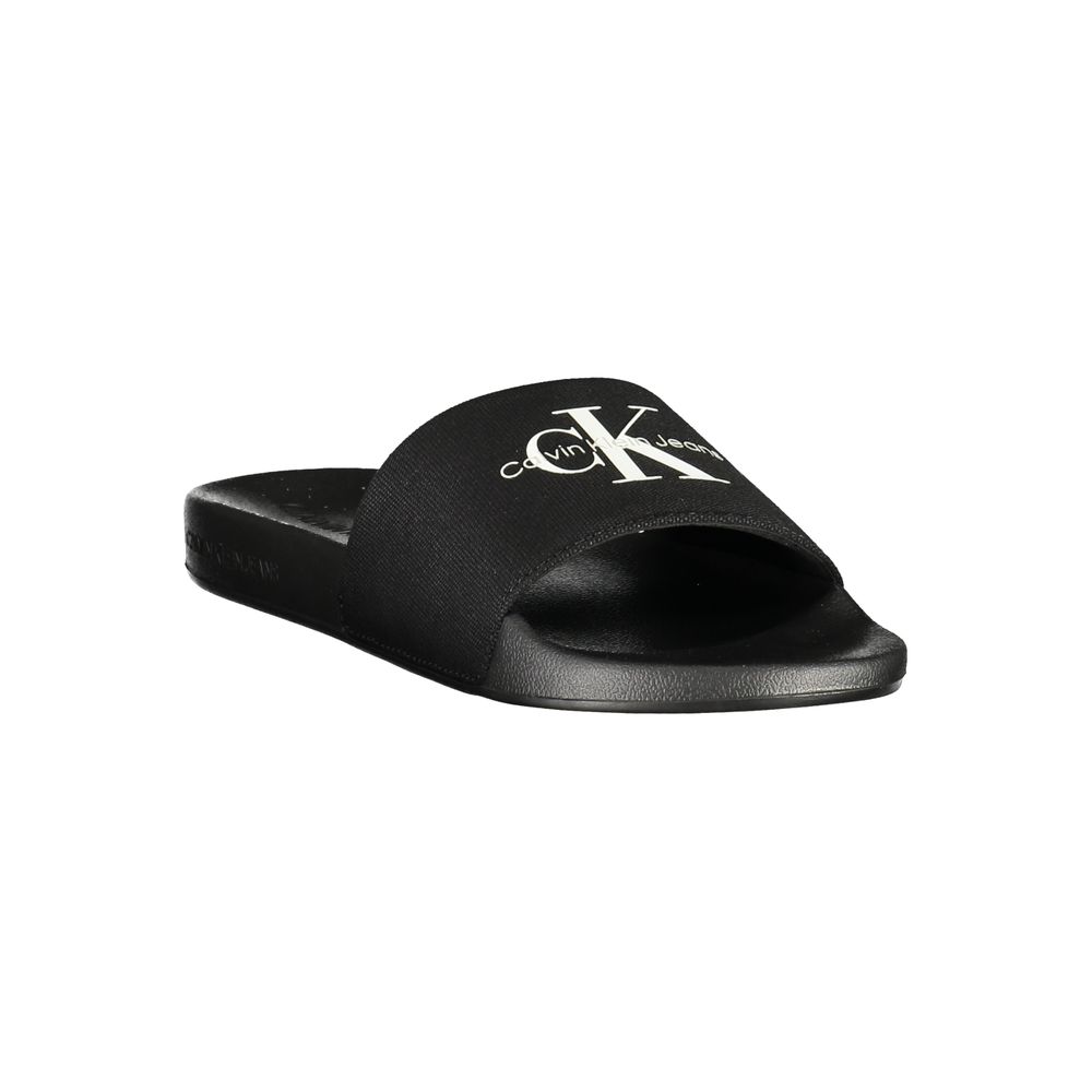 Calvin Klein Black Polyester Sandal
