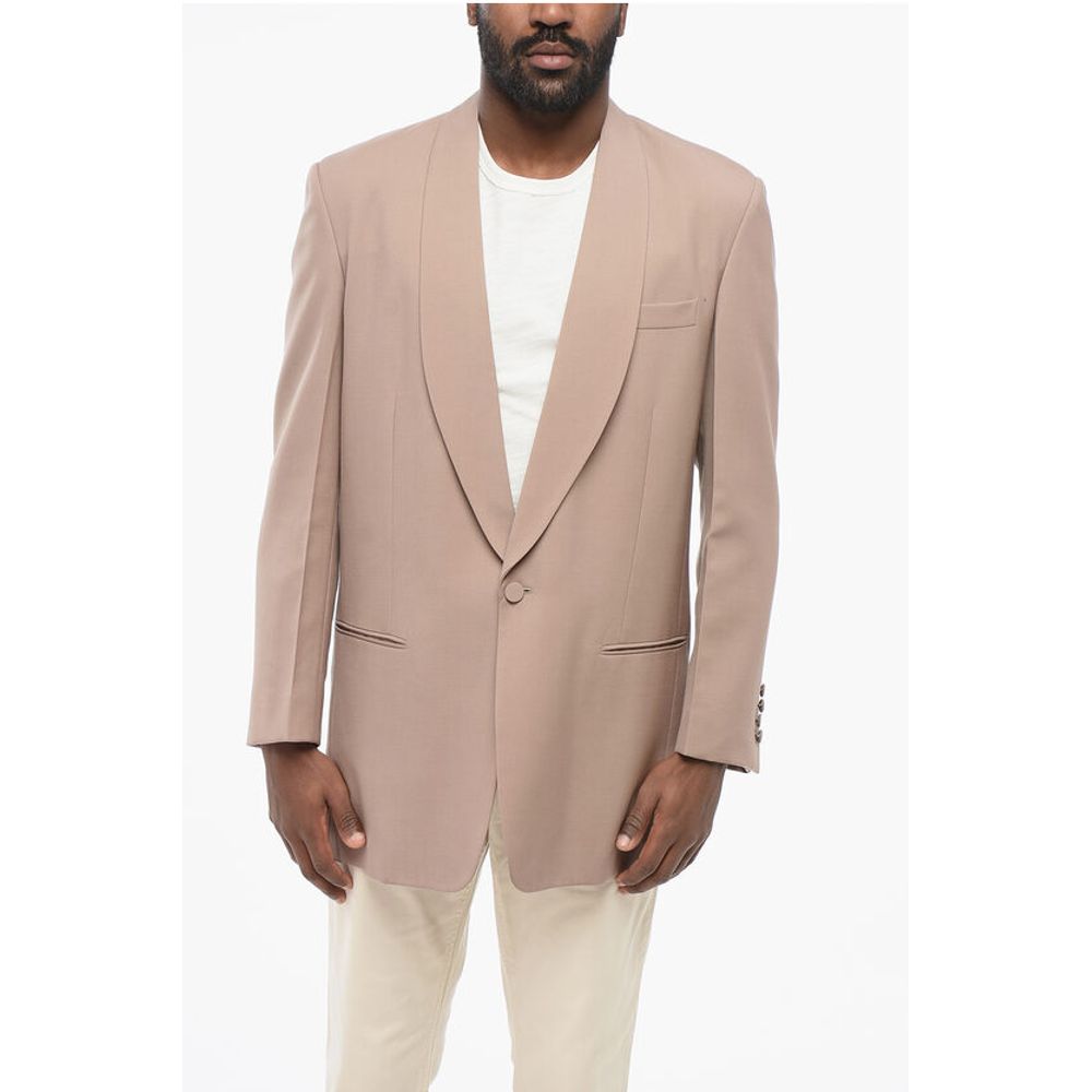 Gucci Mohair Blend Blazer with Shawl Lapel