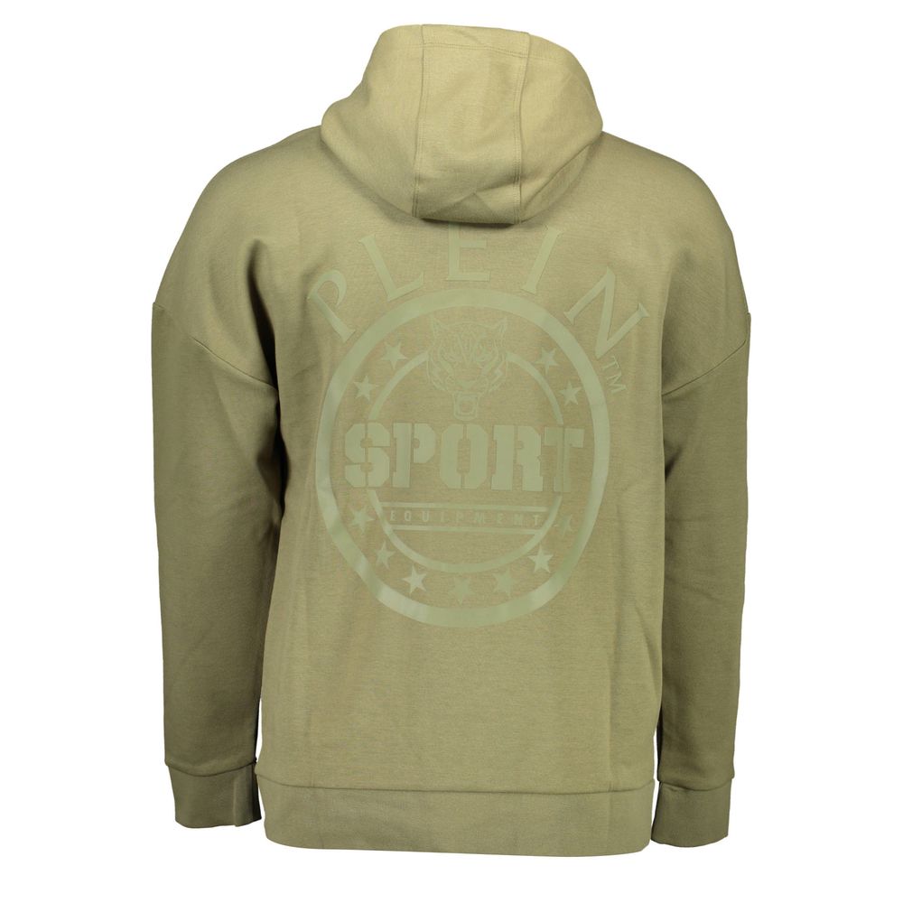 Plein Sport Green Cotton Sweater