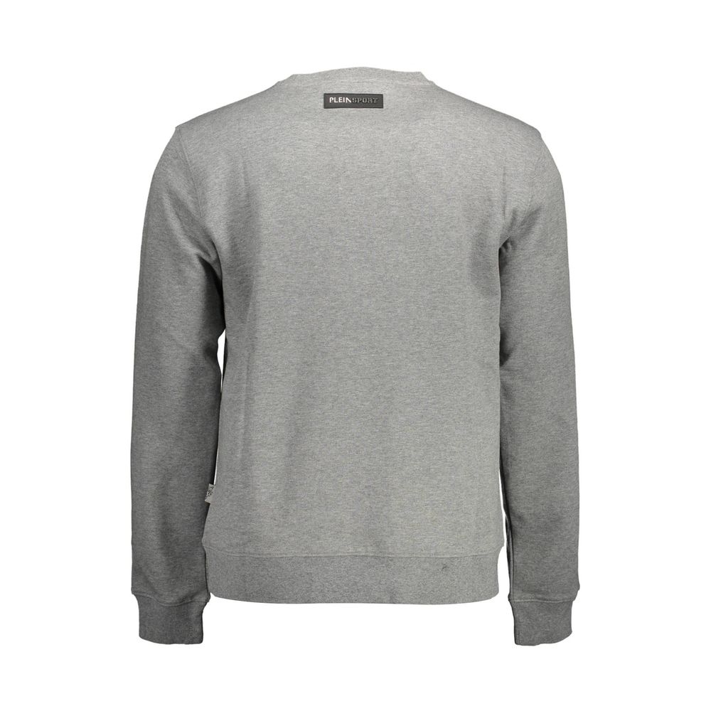 Plein Sport Gray Cotton Sweater