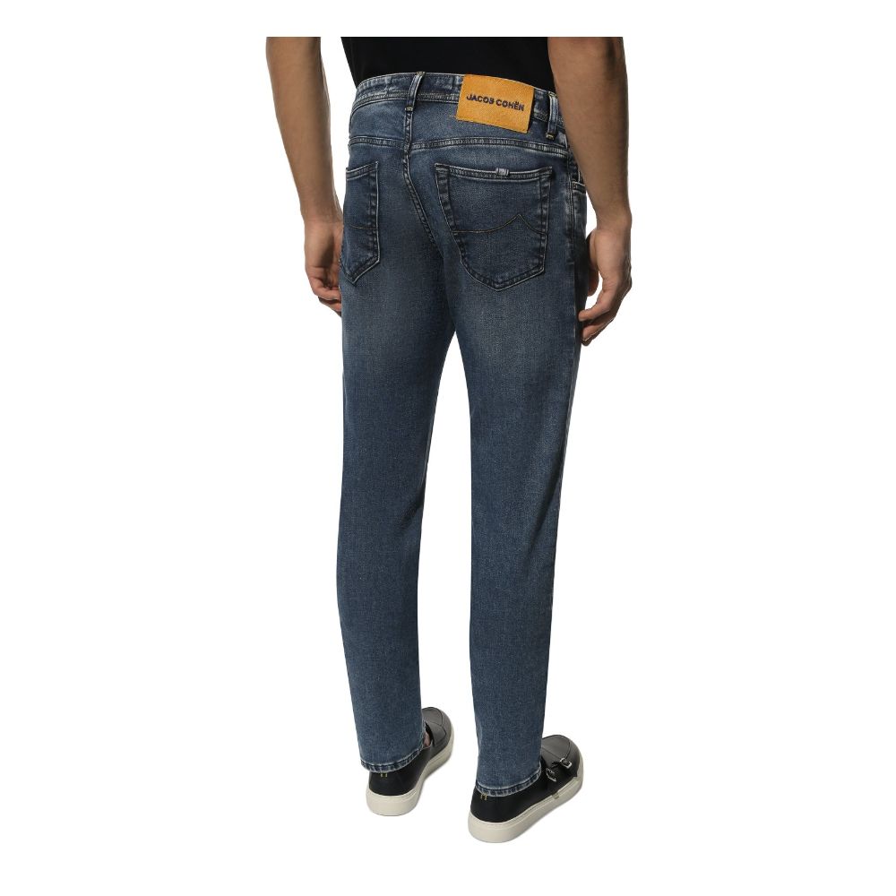 Jacob Cohen Blue Cotton Jeans & Pant