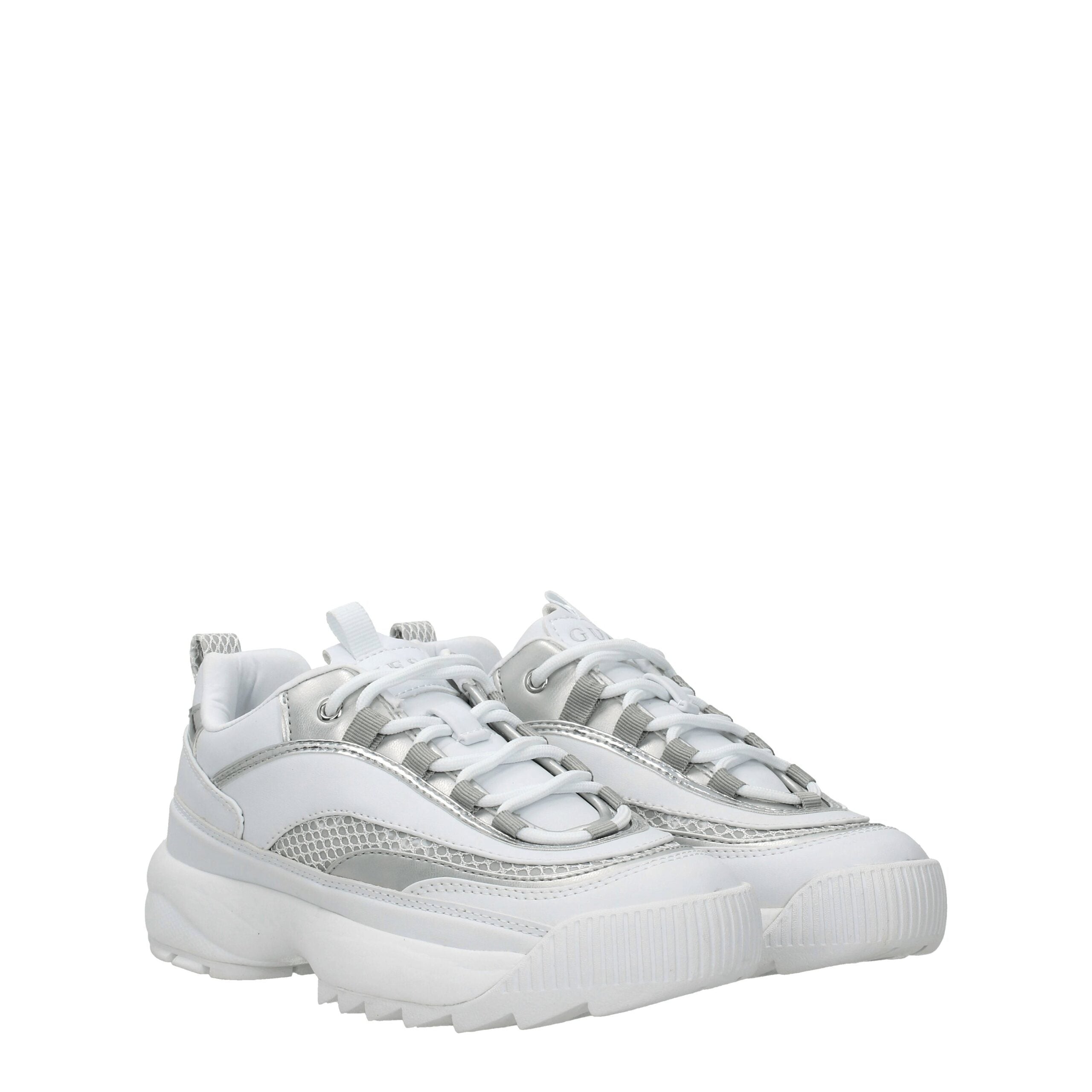 Guess White Polyethylene Sneakers