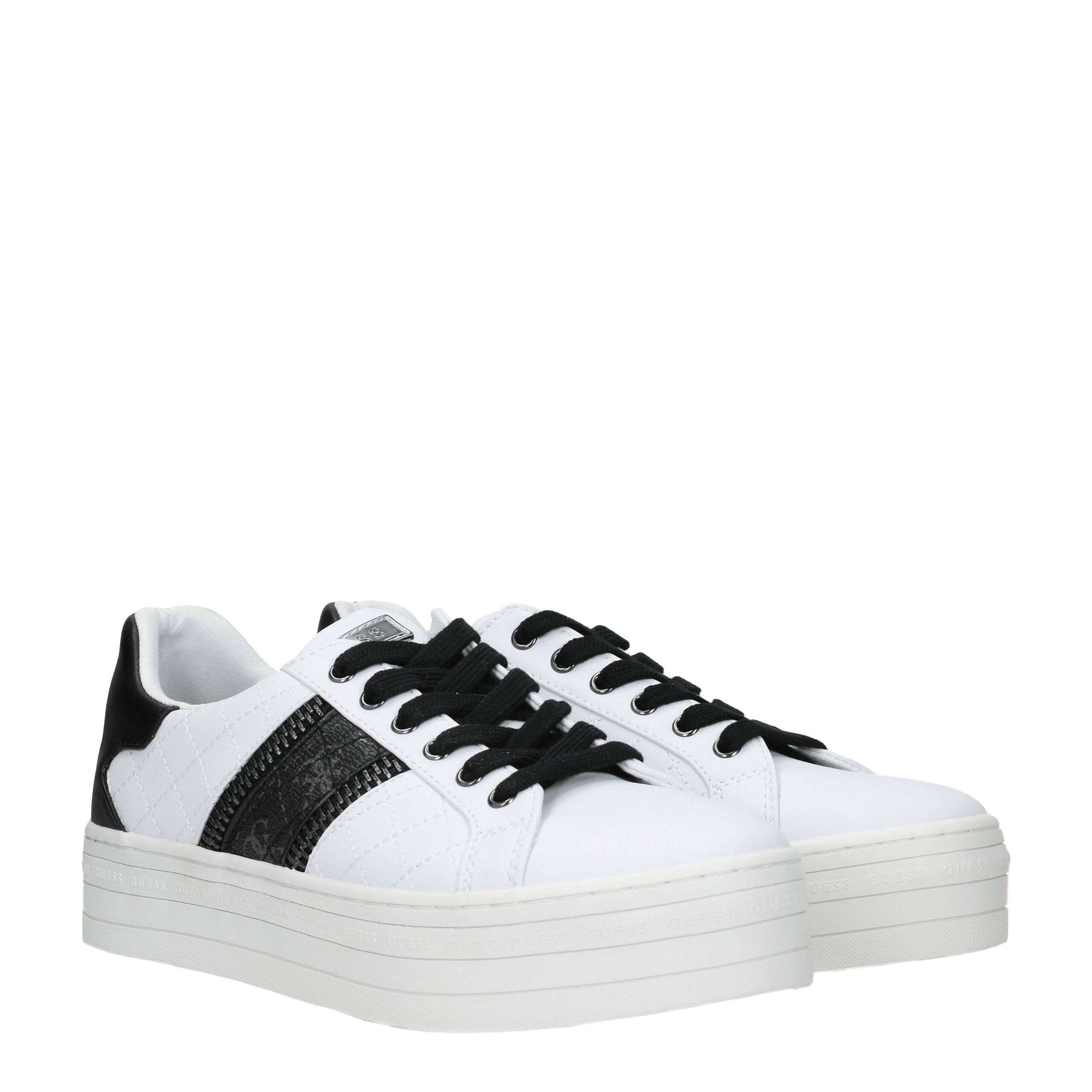 Guess White Polyethylene Sneakers